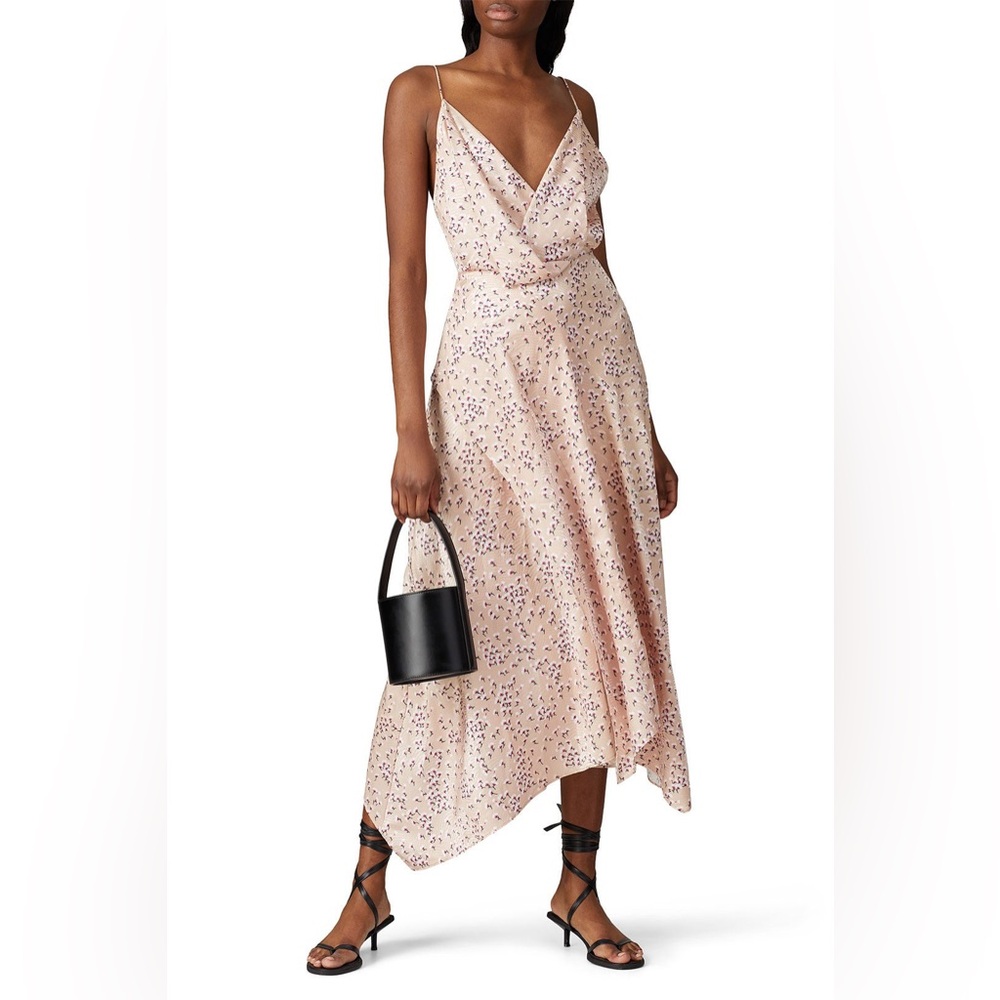 Acler Pink Midi Dress with Black Accents